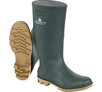 Delta Plus Groundhc OB SRA Working Wellington Boots - Slip Resistant - Color: Green-Beige - Size: 12
