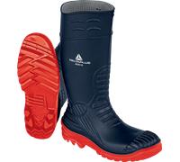 DELTA PLUS Men's Iron S5 SRC Safety Wellington Boots Industrial, Navy Blue Red, 10 UK