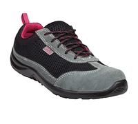Delta plus Ladies Como - Safety Trainers - Black/Pink - Size 6