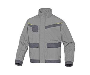 Delta Plus MCVE2GRGT MCVE2 Mach2 Ripstop Polyester/Cotton Corporate Working Jacket, Size Large, Light Grey/Dark Grey, Pack of 10