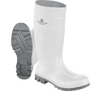 DELTA PLUS Men's Organo S4 SRA Safety Wellington Boots Industrial, White Grey, 12 UK