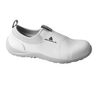 Delta Plus-Miami Mens/Womens Slip On Canvas Safety Steel Toe/Midsole S2 Shoes UK8 White
