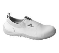Delta Plus Miami Mens/Womens White Slip On Canvas Safety Steel Toe S2 Shoes