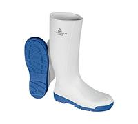 Delta Plus Nitric SBFO SRC Safety Wellington Boots - Slip Resistant - Color: White-Blue - Size: 8