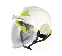 Delta Plus Onyx2 Twin Shell Safety Helmet Hard Hat Integral Visor ARC Flash,White,53 - 63 centimeters