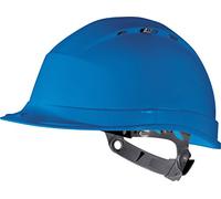 Delta Plus Quartz 1 - Safety Helmet, Adjustable Vents with Manual Adjustment - Blue - Adjustable