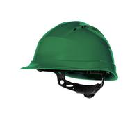 Delta Plus Quartz Rotor Ventilated Safety Work Helmet Green (One Size)