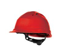 Delta Plus Quartz Rotor Ventilated Safety Work Helmet Red (One Size)