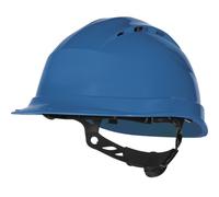 Delta Plus QUARTZ UP IV blue ventilated rotor adjust safety helmet hard hat