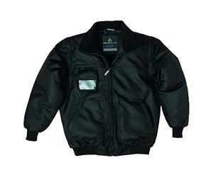 Delta Plus Reno Black Mens Bomber Jacket Coat Security Bouncers Doorman (Small)