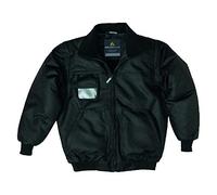 Delta Plus Reno Black Mens Bomber Jacket Coat Security Bouncers Doorman (X-Large)