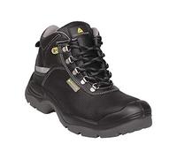 Delta Plus SAUL2ES3NO43 5 x S3 SRC ESD Black Grain Leather High Boots, UK 9