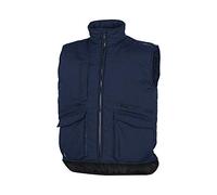 Delta Plus SIER2BMTM Sierra2 Polyester/Cotton Multi Pocket Vest, Size Medium, Navy Blue, Pack of 20