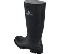 Delta Plus Stone Black PVC Non-safety Soft-toe Waterproof Work Wellington Boot
