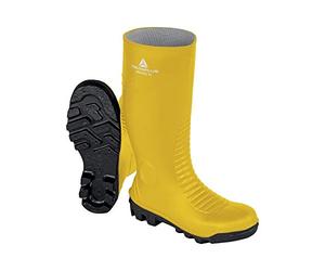 Delta Plus Unisex Bron2s5ja47 Bronze2 S5 SRA Safety Boots Fire, Yellow/Black, 12 UK