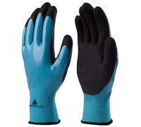 Delta-Plus Wet and Dry VV636 Waterproof Double Nitrile Oily Greasy Work Gloves (Size 10 - X-Large)