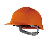 Delta Plus Zircon - Safety Helmet, Un-Vented with Manual Adjustment - Orange - Adjustable