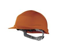 Delta Plus Zircon - Safety Helmet, Un-Vented with Manual Adjustment - Orange - Adjustable