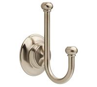 Delta PTR35-BN Porter Double Robe Towel Hook, SpotShield Brushed Nickel, Weight Capacity (lb.) 35