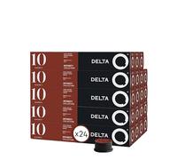 Delta Q Qalidus Ground Coffee Capsules - Intense Espresso with Caramel Notes (Pack 24 X 10 Units, Total 240 Capsules, Intensity 10/15)