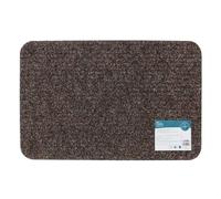 Delta Ribbed Lightweight Indoor Entrance Door Mat, Brown, 40 x 60 cm