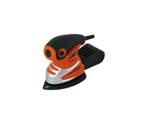 Delta Sander 200W 140x140mm - Genuine Neilsen CT3192, Compact Orbital Electric Sander with Dust Box and Lock-On