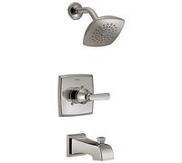 Delta T14464-SS Ashlyn Tub & Shower, Stainless, Without Rough