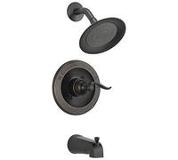 Delta Windemere Single-Function Tub and Shower Trim Kit with Single-Spray Shower Head, Oil Rubbed Bronze BT14496-OB (Valve Not Included)