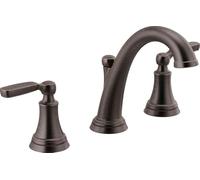 Delta Woodhurst 2-Handle Widespread Bathroom Faucet with Metal Drain Assembly, Venetian Bronze (3532LF-RBMPU)
