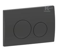 BASIC Frame + DELTA20 Button Round Black DUO110