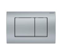 Delta30 flush plate for dual flush, matt chrome (115.137.46.1)