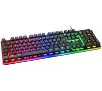 DELTACO GAMING PC Gamer Keyboard - RGB Illuminated Anti-Ghosting USB Wired Black