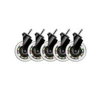 Deltaco Gaming RGB Casters for Gaming Chairs - 5 Pack in Black Deltaco Gaming Black