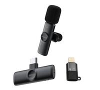 Deltaco USB-C Wireless Vlogging Microphone - Black