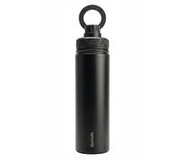 Deltafit 700ml Magnetic Water Bottle with Phone Holder - Tripod Compatible with MagSafe - Vacuum Insulated Stainless Steel Flask with Chug Lid & Wide Mouth - Leakproof Gym Bottle (Black)