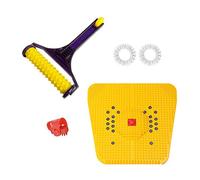 Deltakart AG215 Acupressure Massager Therapy Tools Item Combo Set of Bio-Magnetic Power Foot Mat & Full Body Power Roller Massager (Multipurpose)+ Su-jok Finger Ring & Thumb Jimmy Massager