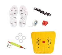 Deltakart EG95 Acupressure Massager & Su-jok Therapy Tools Kit Combo With Power Foot Mat (Pyramidal) Massager (Multicolor)