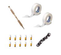 Deltakart M393 Acupressure Natural Care Magnet Therapy Combo Kit Contain Bar Magnet & Star Magnet, Sujok Jimmy-Brass Cut & 2 Paper Tapes For Stress and Pain Relief Massager (Multicolor)
