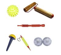 Deltakart MS422 Acupressure Massager Combo Kit With Sujok Jimmy & Rollers & Acu-Magnetic Balls (Natural Care) For Stress and Pain Relief