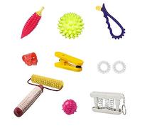 Deltakart RG228 Acupressure Massager Tools Set Combo Kit For Stress and Pain Relief (Natural Care) (Pack of 10) Massager (Multicolor)