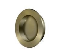 Deltana FP238U5 Flush Pulls, Solid Brass Flush Pull , Round, HD, 2 3/8", Solid Brass In Antique Brass