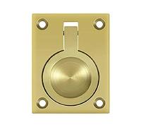 Deltana FRP25U3 2 1/2-Inch x 1 7/8-Inch Solid Brass Flush Ring Pull
