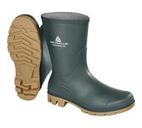 DELTA PLUS Men's Deltaplus Groundmc OB SRA Working Half Wellington Boots Industrial, Green-Beige, 3 UK