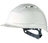Delta Plus QUARTZ 1 - Safety Helmet, Adjustable Vents with Manual Adjustment - White - Adjustable