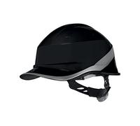Deltaplus DIAMOND VI WIND Vented Construction Helmet with ABS Baseball Cap Rotor Round Head 53-64 cm Dielectric Black