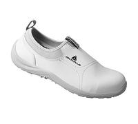 Deltaplus MIAMIS2BC45 Low Microfibre/PU Shoes - S2 Src, White, Size EU 45/ UK 11