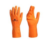Deltaplus Venitex VE450 Orange Extra Heavy Weight Latex Rubber Gloves Marigolds