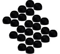 DelTex® (Large, Black) 24 Pack Replacement Earphone Earbuds Tips Buds For Sennheiser CX300 / CX400 / CX500, MM50IP, Sony EX71 / EX81 , Phillips, Creative, Sharp, Panasonic, Skullcandy, Sony Ericsson Headsets, Denon, Griffin, ezGears, JBL 100% FITS
