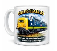 Deltic Class 55 British Diesel Train Railway Enthusiast Gift Mug