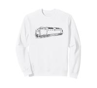 Deltic Locomotive Class 55 Train British Railways Rail Sweatshirt